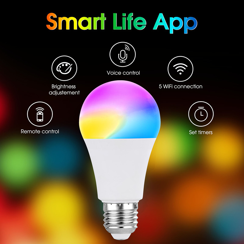 wifi tuya smart led bulb 7W 9W A60 